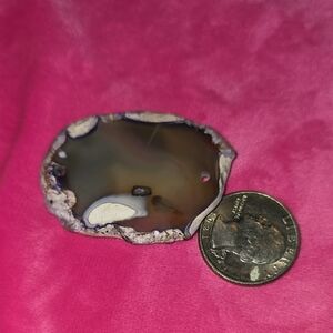 Natural Agate Slice Pendant